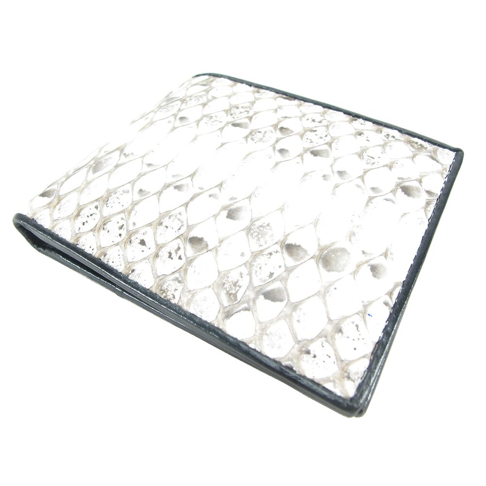 7437 Genuine Python Snake Skin Leather Bifold Wallet [B1] 6 Card Slots + 2